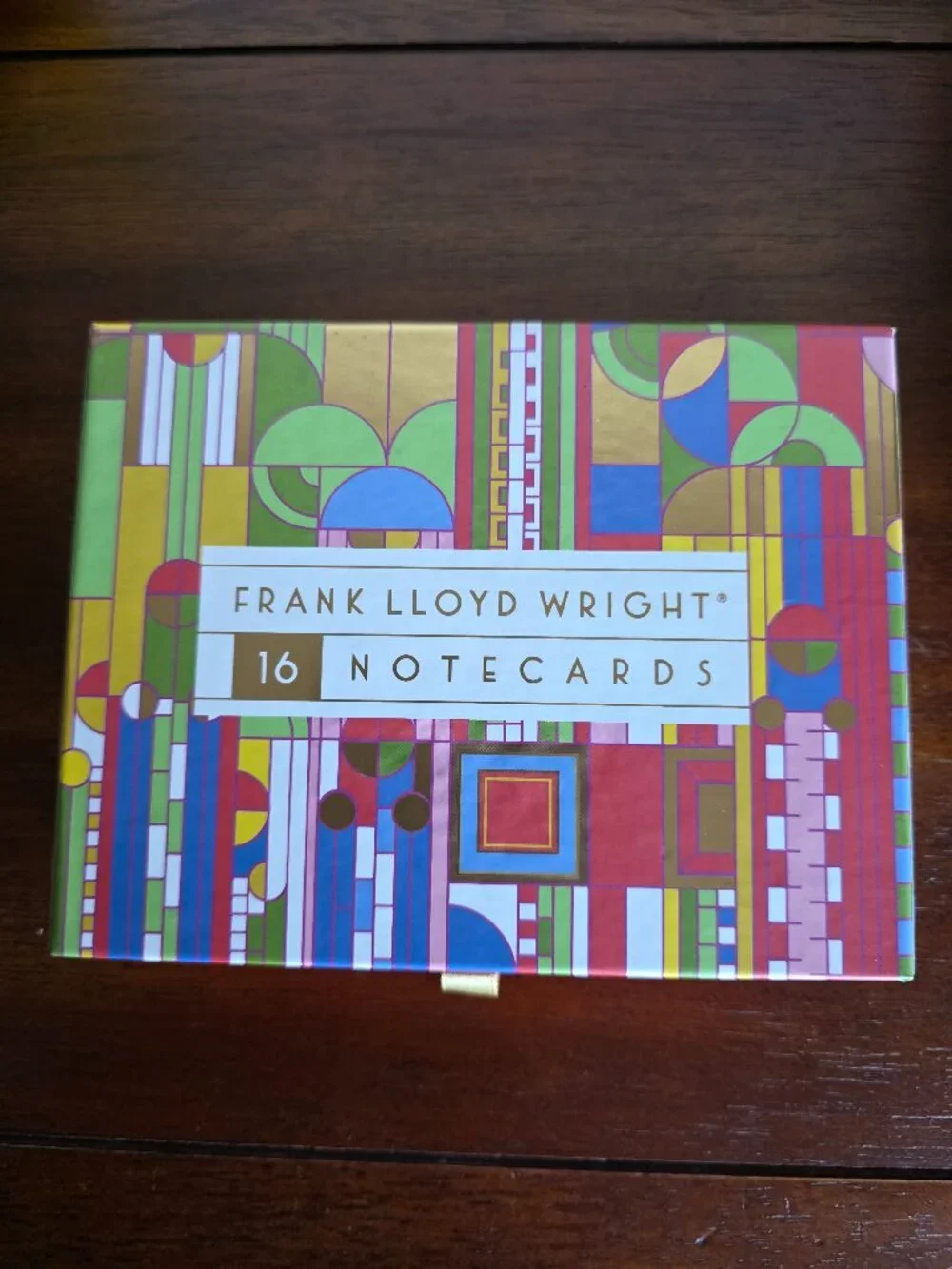 Frank Lloyd Wright 16 Notecards Boxed Set 4 Designs Assortment Galison 5 x 3.75